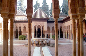 дворец Альгамбра, город Гранада, Испания